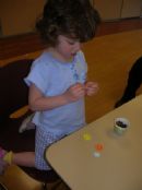 Madi making her flower pot Madi making her flower pot