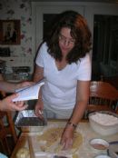 Julie Torem making rugelach Julie Torem making rugelach
