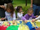 Children making sand art crafts Children making sand art crafts