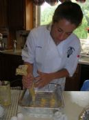 Debbie Karmel making cream puffs Debbie Karmel making cream puffs