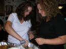 Julie and Beth making cream puffs Julie and Beth making cream puffs