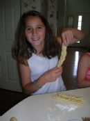 Leah making challah Leah making challah