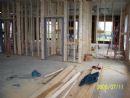 Framing dedicated bathroom in Torah Tots classroom